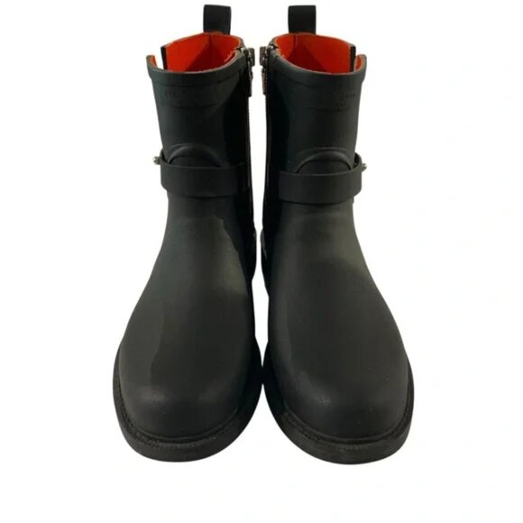 Rag and Bone Black Moto Rain Boots 39 / 8.5 - Picture 4 of 12